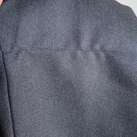 VTG 90S BLACK ZIP-UP BLAZER BLOUSE - Picture 7 of 8